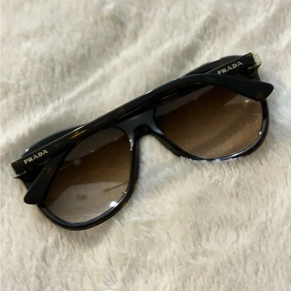 Prada Brown Cat-Eye Sunglasses Timeless Design - Picture 2 of 3
